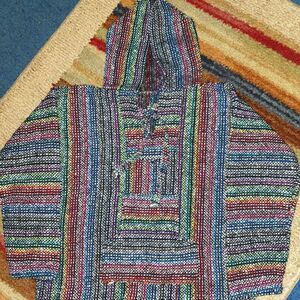 Girls Rainbow 🌈 Baja Surfer Hoodie sz Sm